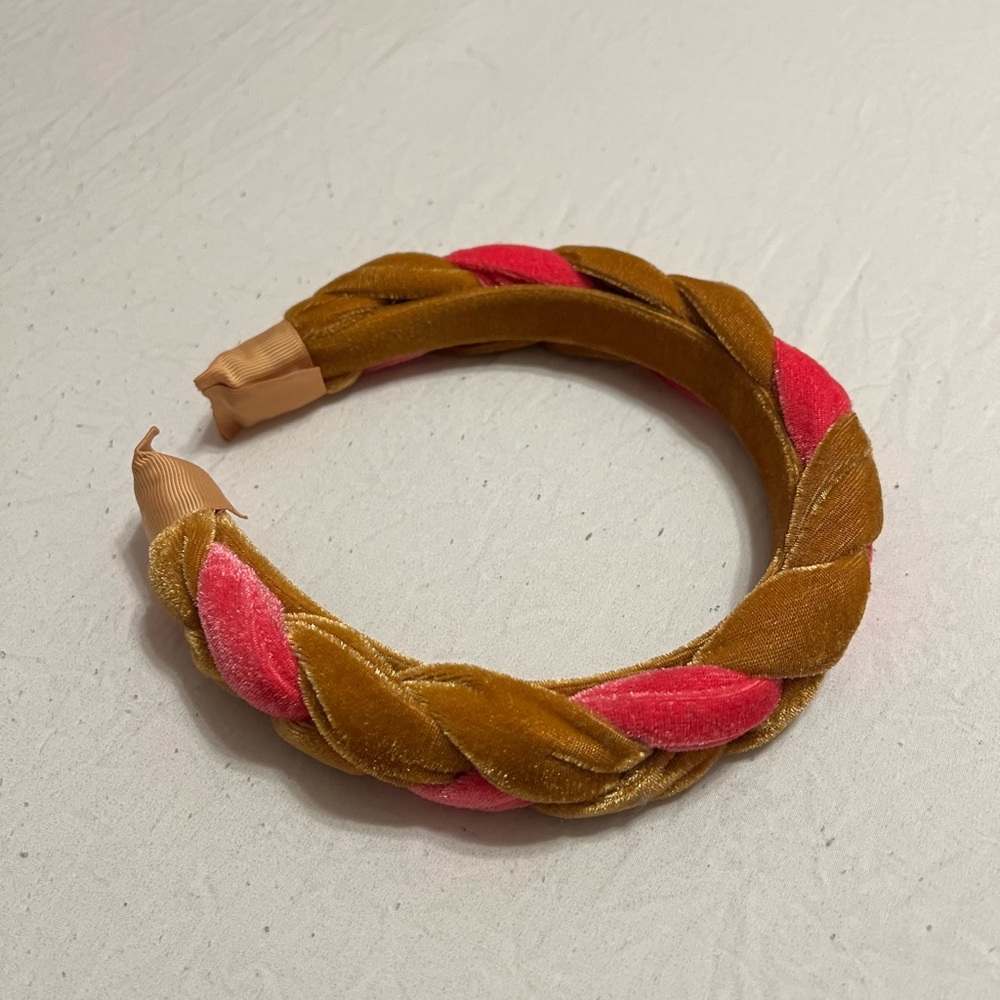 Pink/Tan Headband